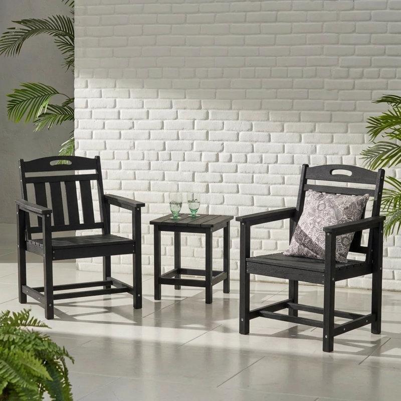 HDPE Ergonomik Kollu 2li Bahçe Sandalyesi - 173628