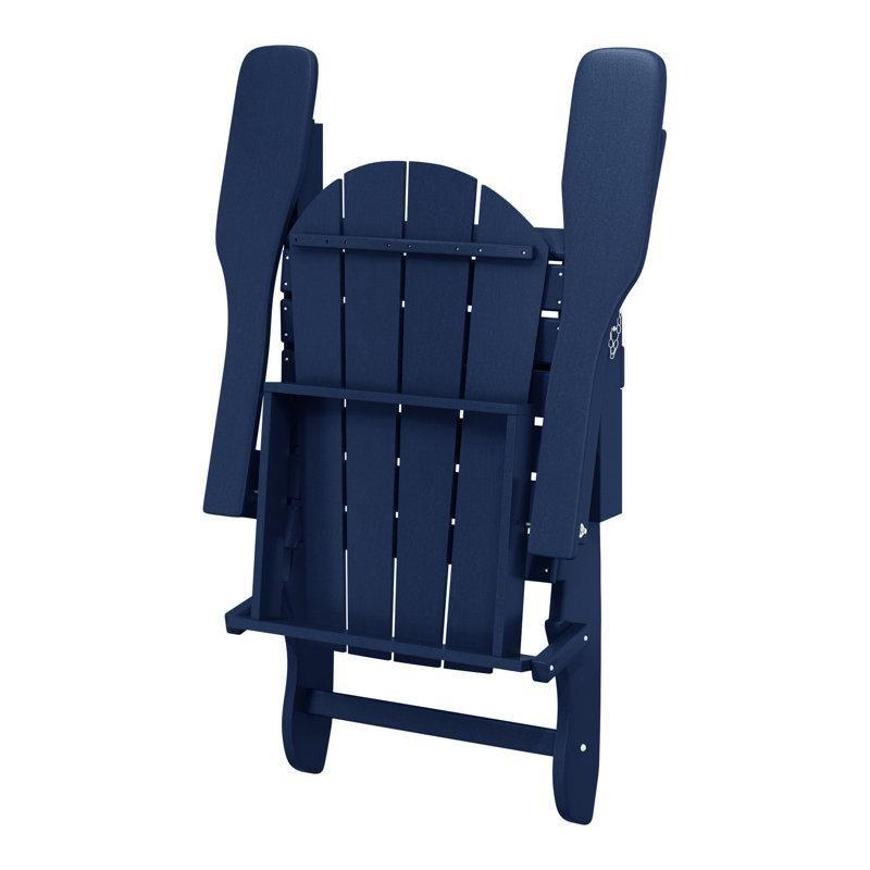 HDPE Malzeme Katlanabilir Adirondack Tipi Bahçe Sandalyesi - 74 cm - 173942