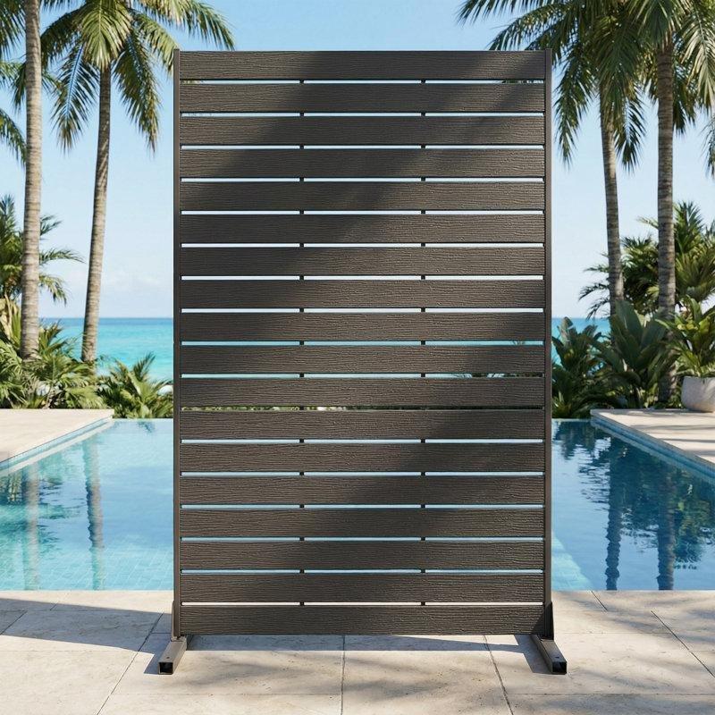 HDPE ve Metal Ayaklı Dış Mekan Bahçe Paravanı - 183x120 cm - 173197