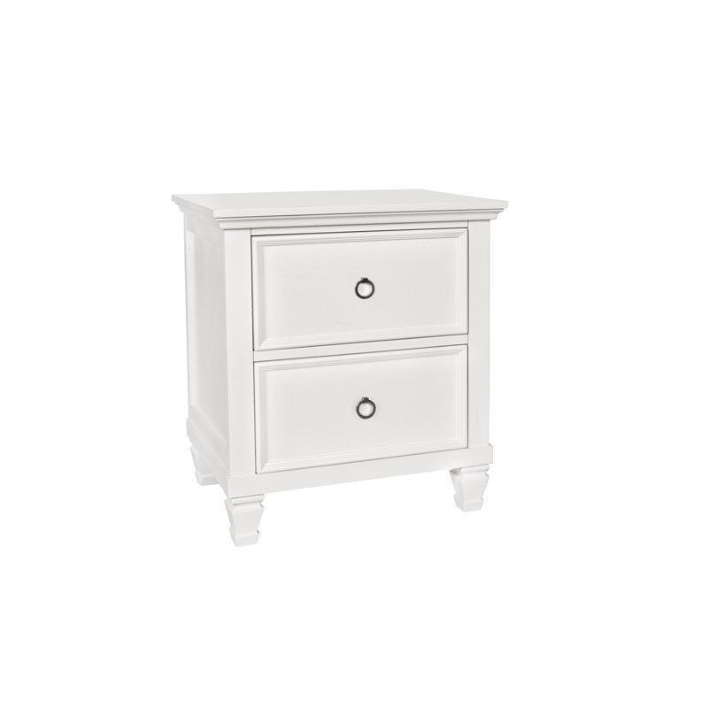 İki Çekmeceli Masif Ahşap Komodin - 61 cm - 222765