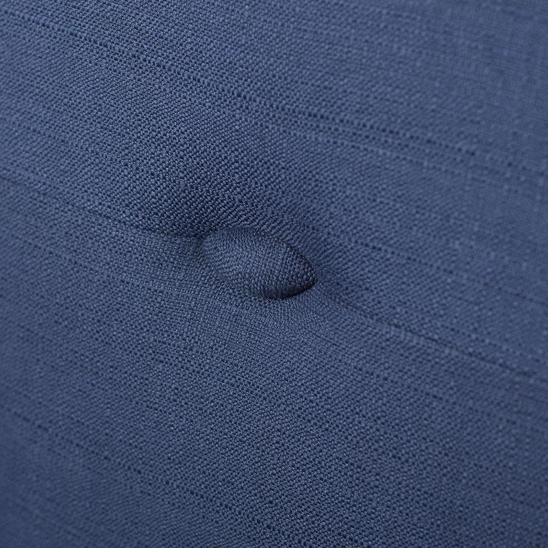 İndigo Kapitoneli Masif Ahşap Tekli Koltuk - 203685