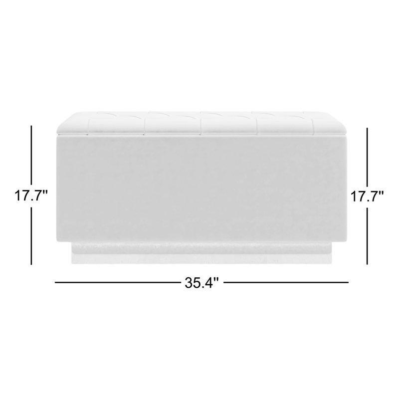 Kadife Ahşap Kapitoneli Sandıklı Bench - 90x45 cm - 164401