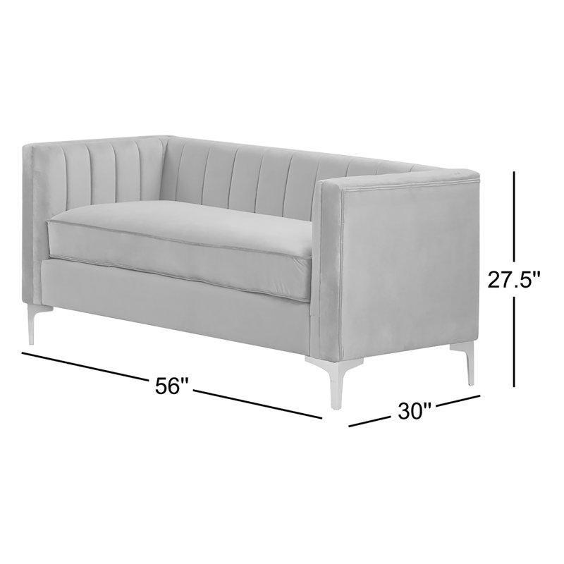 Kadife Kapitoneli İkili Koltuk - 143 cm - 206575