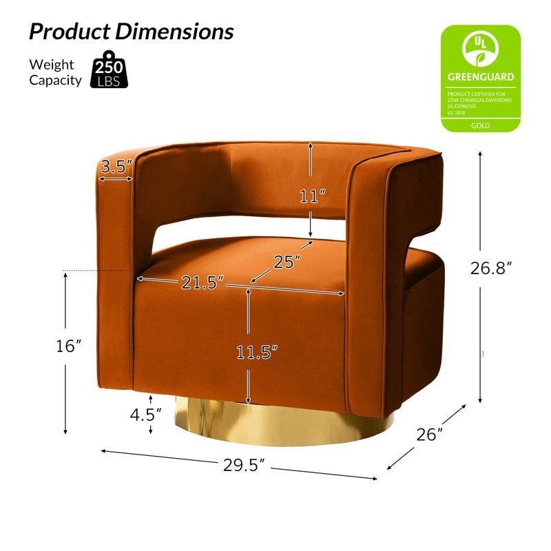 Kadife Kumaş Gold Metal Ayaklı Döner 2li Set Tekli Koltuk - 75 cm - 204071