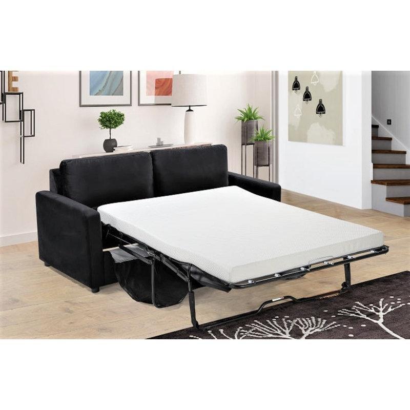 Kadife Kumaş Yataklı Masif Ahşap Koltuk - 178 cm - 195583