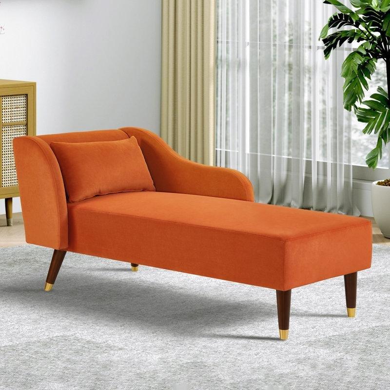 Kadife Masif Ahşap Bel Desteği Yastıklı Tek Kollu Josephine Koltuk - 70x149 cm - 190797 Kadife Masif Ahşap Bel Desteği Yastıklı Tek Kollu Josephine Koltuk - 70x149 cm - 190797