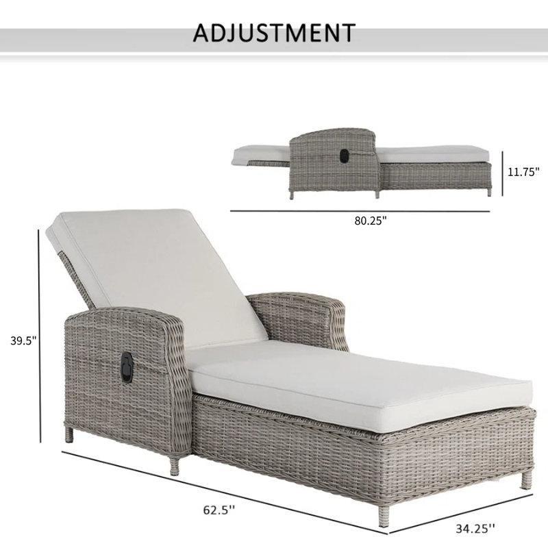 Kahverengi Alüminyum Polietilen Hasır Minderli ve Ayarlanabilir 2li Havuz Şezlongu Seti - 87x159 cm - 171604
