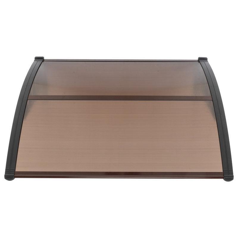 Kahverengi Alüminyum UV Korumalı Kapı Üstü Sundurma - 102 cm - 165748