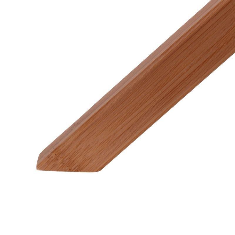 Kahverengi Bambu Katlanabilir Raflı Valiz Sehpası - 67x43 cm - 187189
