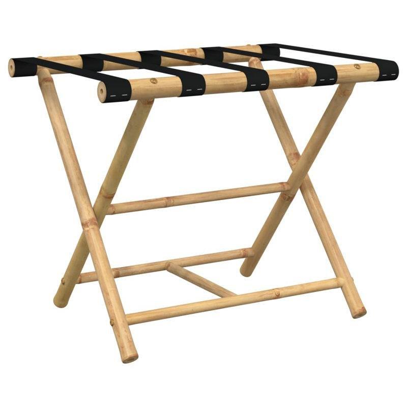 Kahverengi Bambu Katlanır Valiz Sehpası - 62x42x51 cm - 186932