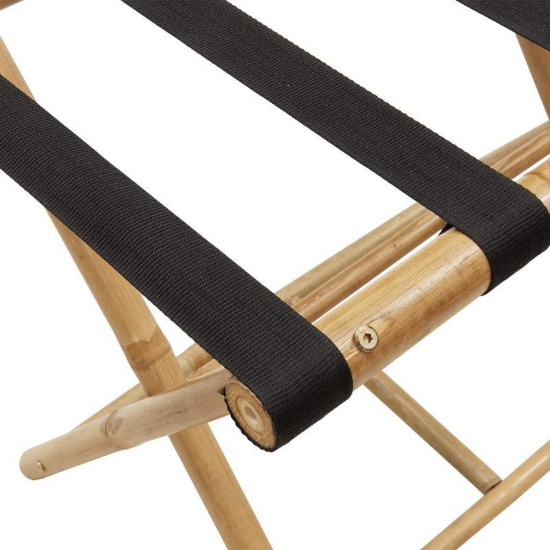 Kahverengi Bambu Katlanır Valiz Sehpası - 62x42x51 cm - 186932