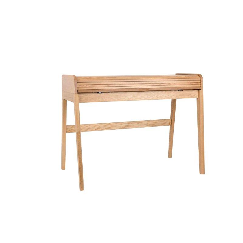 Kahverengi Dişbudak Ağacı Vintage Çalışma Masası - 110x77 cm - 235155