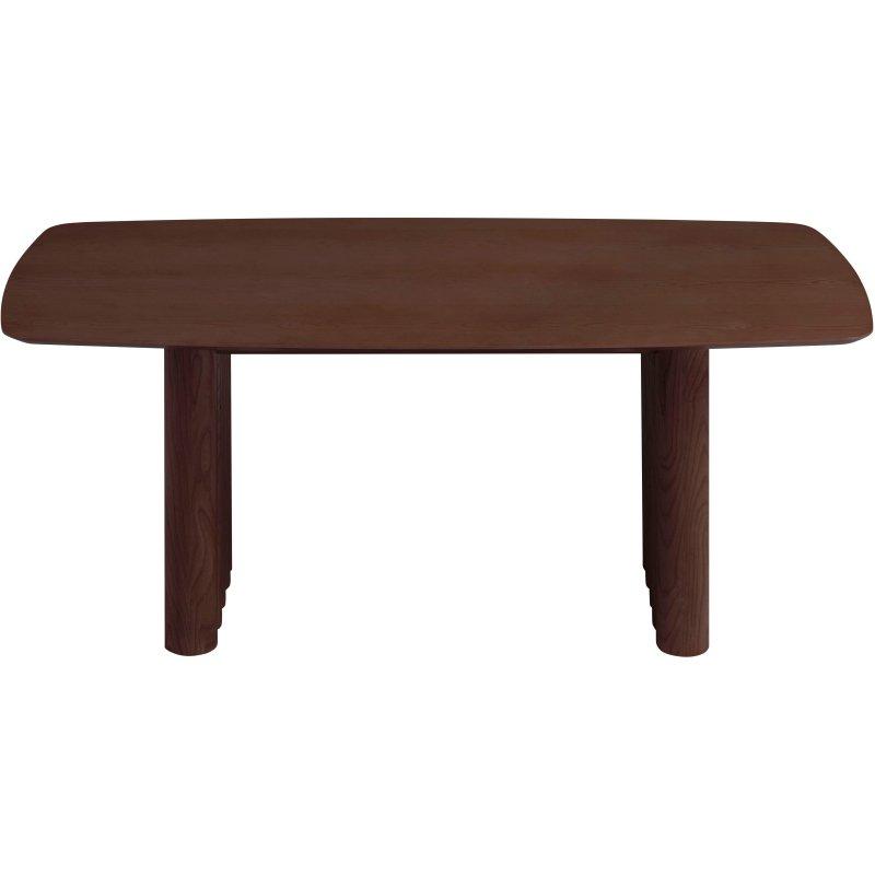 Kahverengi Dişbudak Kaplama Dikdörtgen Bohem Yemek Masası - 180x90 cm - 236874
