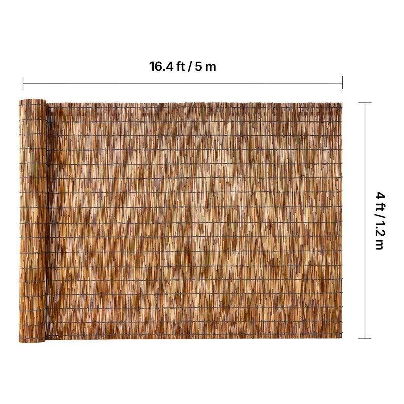 Kahverengi Doğal Kamış Rulo Mahremiyet Sağlayan Balkon Çiti - 500x122 cm - 174614