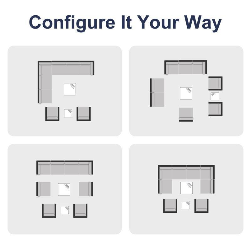 Kahverengi HDPE Rattan Görünümlü Döner Sallanır Koltuklu Modüler 10 Parça Bahçe Takımı - 210622