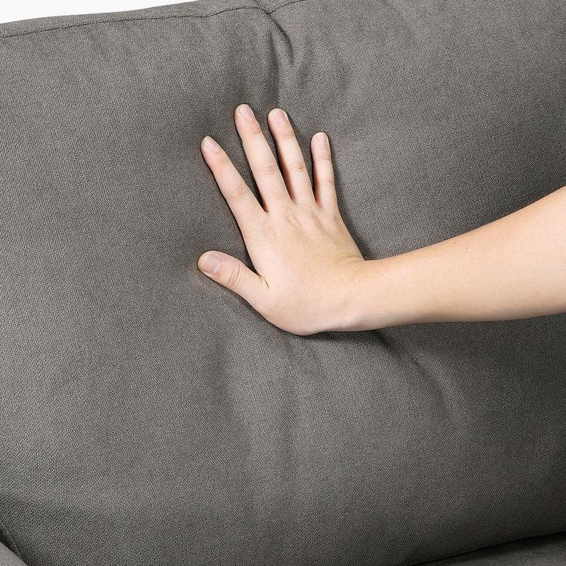 Kahverengi Kumaş Dışa Dönük Kolçaklı İkili Koltuk - 143 cm - 207590
