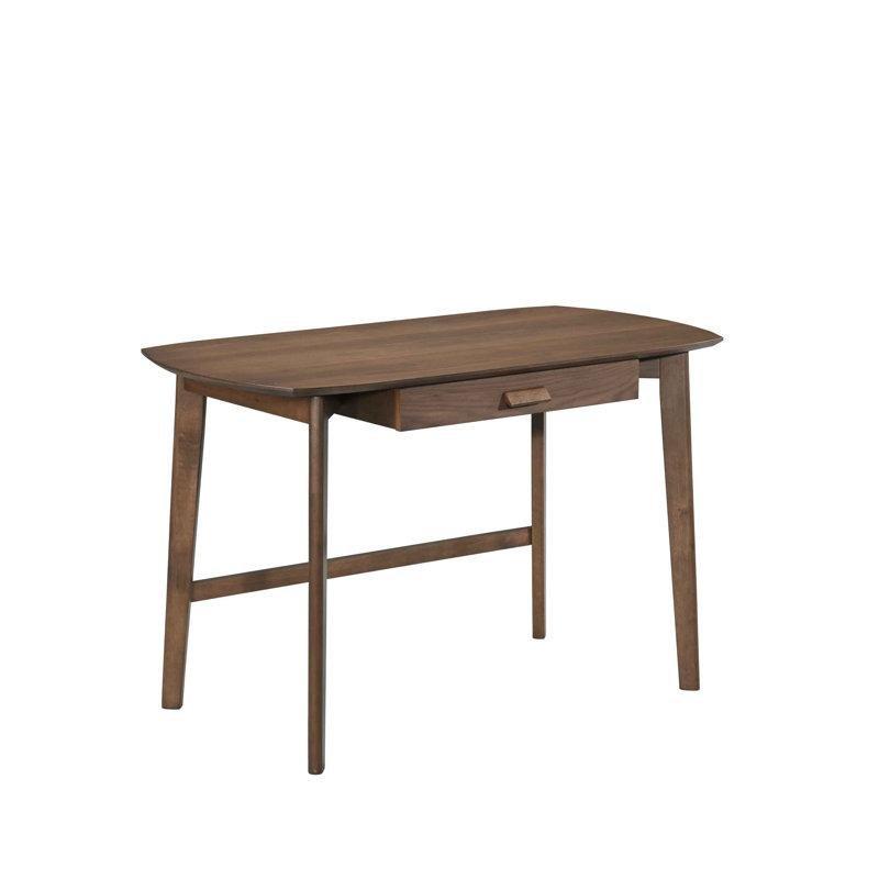 Kahverengi Masif Ahşap Ayaklı Çekmeceli Vintage Çalışma Masası - 120x60 cm - 234007