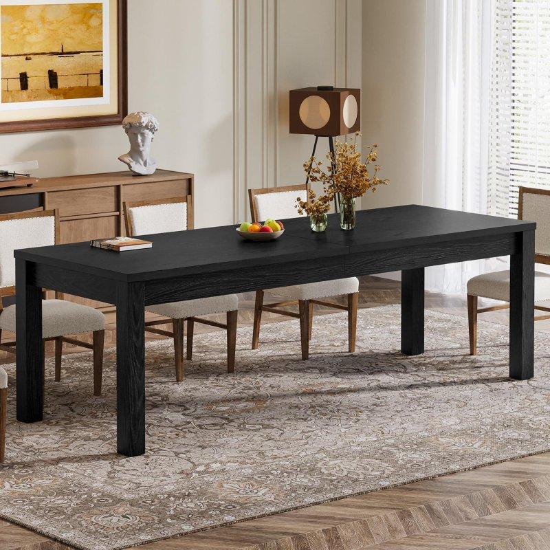 Kahverengi Masif Ahşap Rustik 8 Kişilik Bohem Yemek Masası - 200 cm - 237908