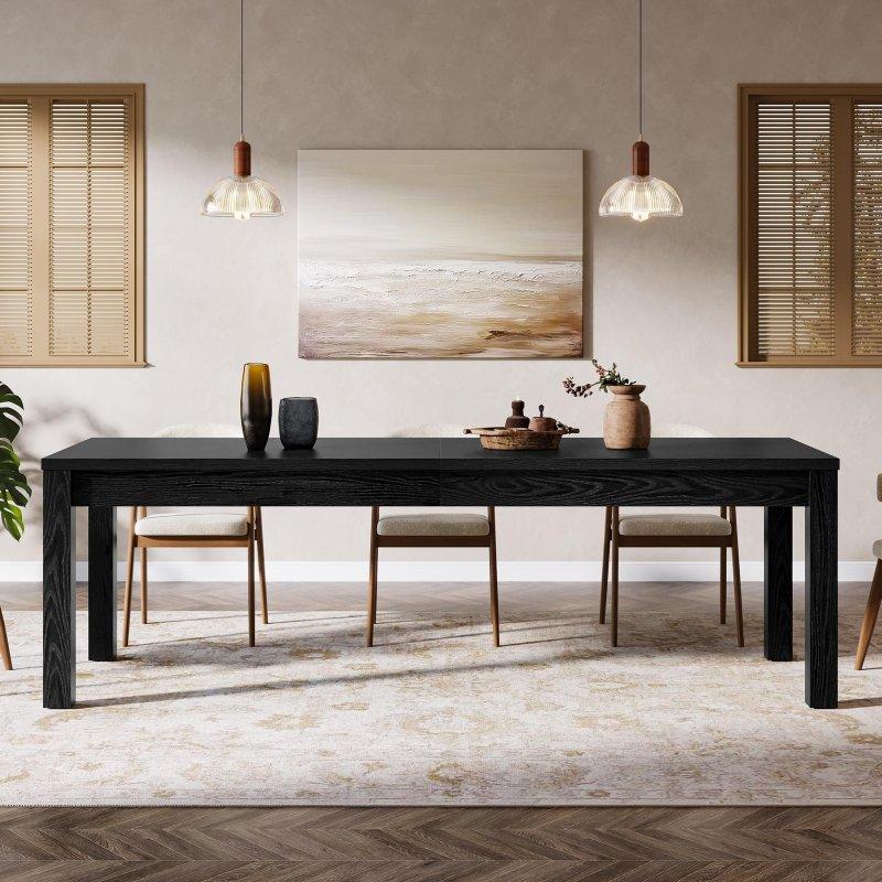 Kahverengi Masif Ahşap Rustik 8 Kişilik Bohem Yemek Masası - 200 cm - 237908