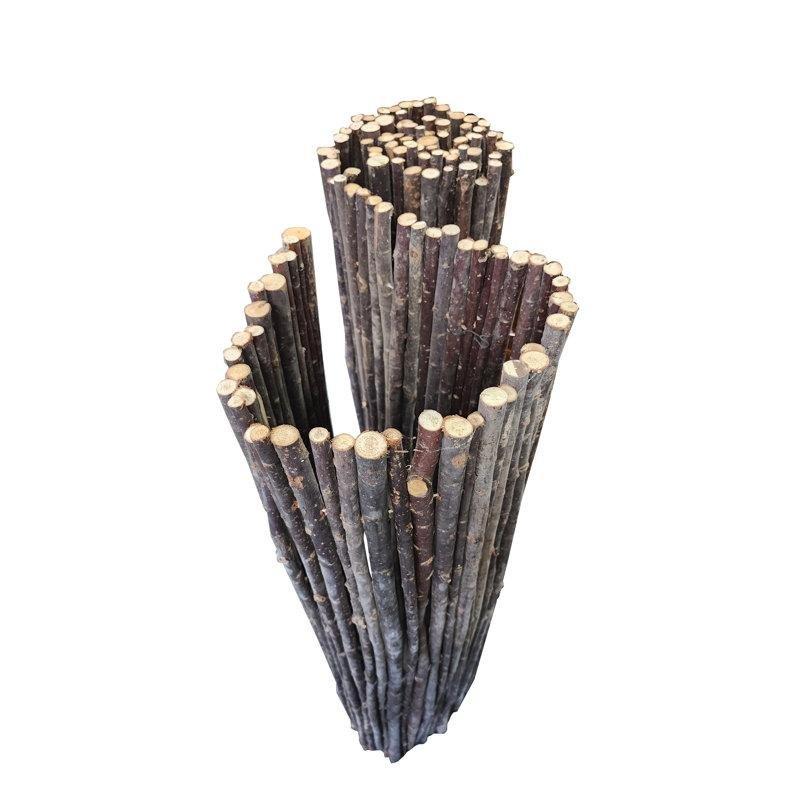 Kahverengi Masif Söğüt Ağacı Hava Koşullarına Dayanıklı Balkon Çiti - 244x183 cm - 174426