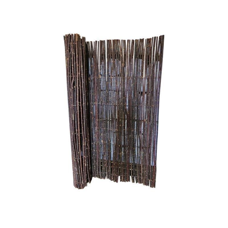 Kahverengi Masif Söğüt Ağacı Hava Koşullarına Dayanıklı Balkon Çiti - 244x183 cm - 174426