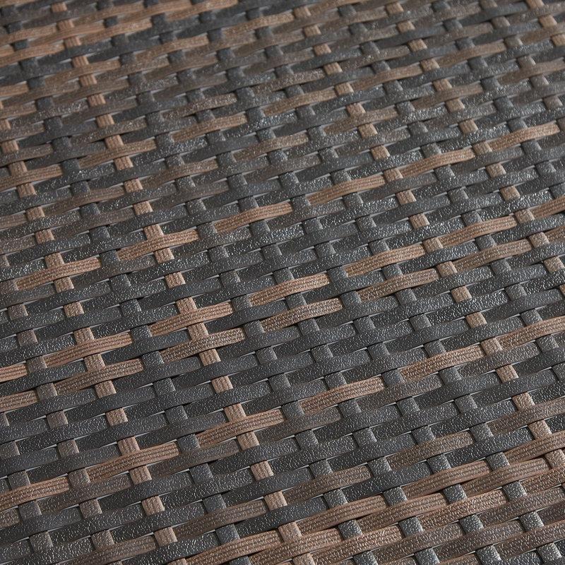 Kahverengi Rattan Katlanabilir 5 Kademeli 2li Set Şezlong - 171707
