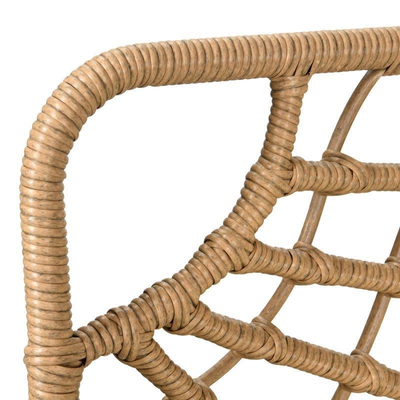 Kahverengi Rattan Yönü Değiştirilebilir 5 Kişilik Minderli Köşe Bahçe Takımı - 208942