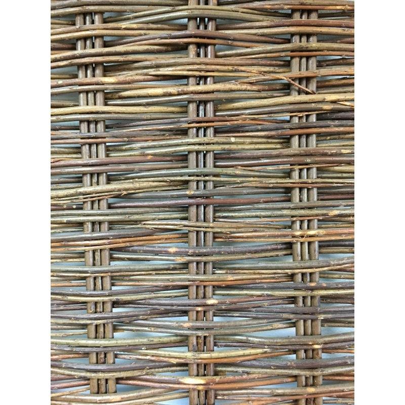 Kahverengi Söğüt El Örgüsü Yatay Dokuma Balkon Çiti - 183x92 cm - 174641