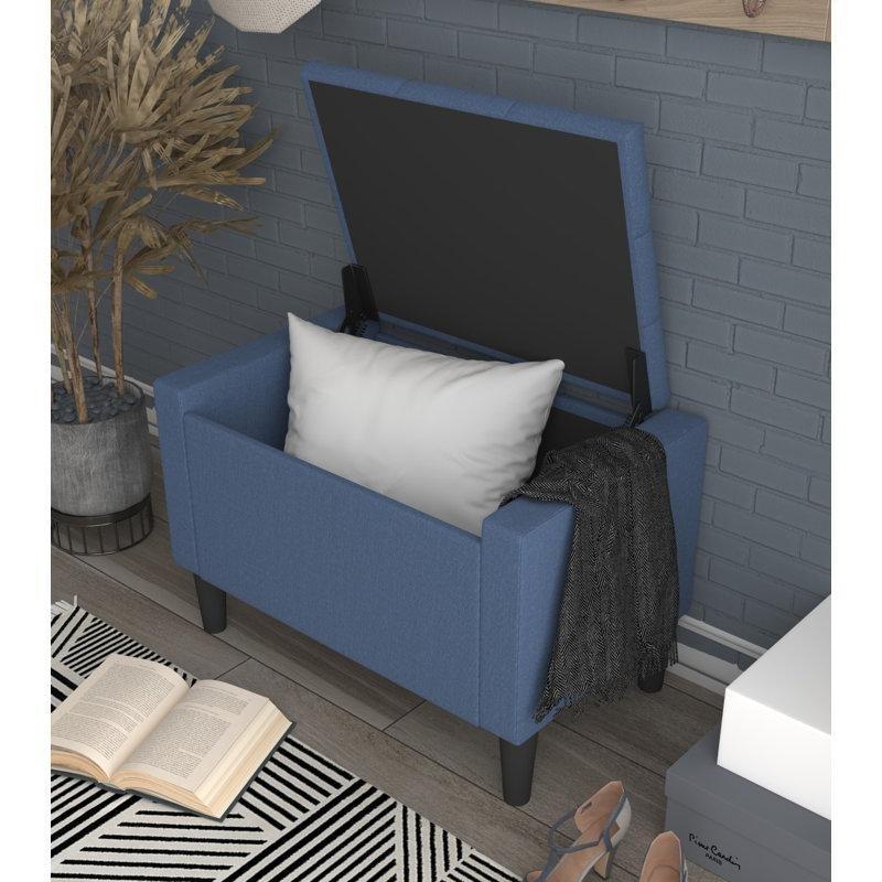 Kapitoneli Polyester Kumaş Sandıklı MDF Bench - 74 cm - 164278