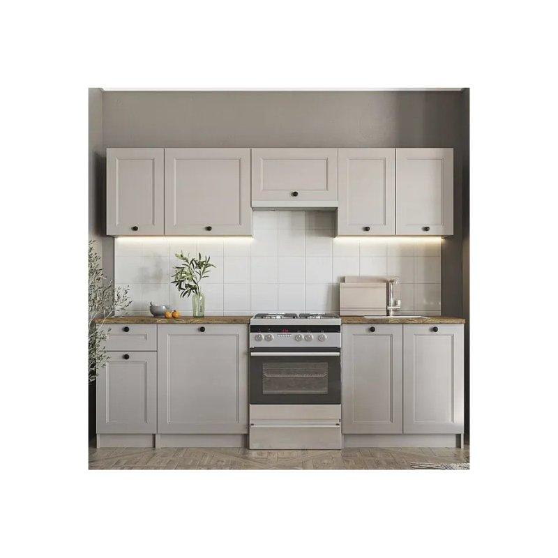 Kaşmir MDF 9 Kapaklı 1 Çekmeceli Gaz Pistonlu Mutfak Modeli - 240 cm - 186646