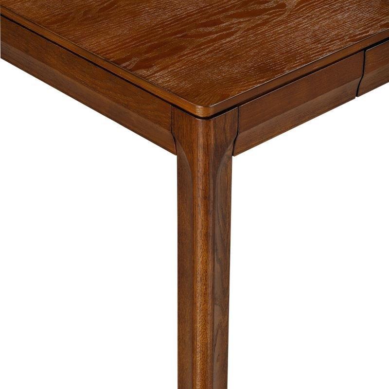 Kauçuk Ağacı Kilitli Çekmeceli Suya ve Isıya Dayanıklı Vintage Çalışma Masası - 120x60 cm - 234171