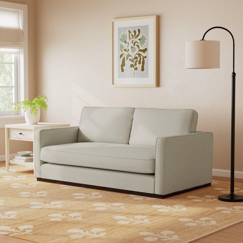 Keten Masif Ahşap Çıkarılabilir Kılıflı İkili Koltuk - 184 cm - 208318