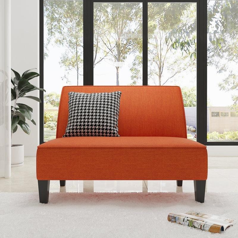 Keten Masif Ahşap Kolçaksız İkili Koltuk - 112 cm - 207455