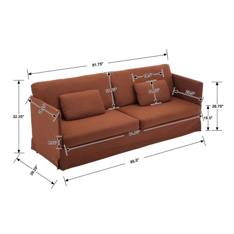 Keten Yatak Olabilen Dahili USB Portlu İkili Koltuk - 217 cm - 206101
