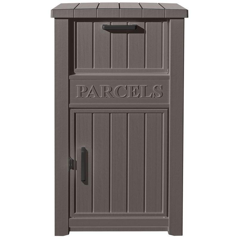 Kilitli Hava Koşullarına Dayanıklı Reçine Ayaklı Paket Teslimat Posta Kutusu - 111x62x46 cm - 166156