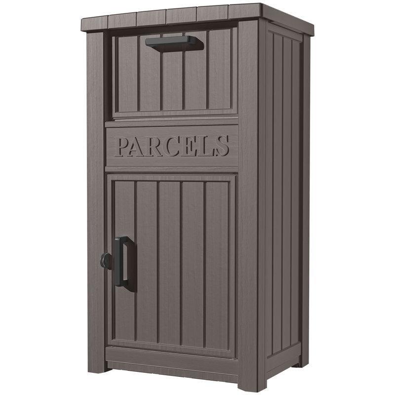 Kilitli Hava Koşullarına Dayanıklı Reçine Ayaklı Paket Teslimat Posta Kutusu - 111x62x46 cm - 166156
