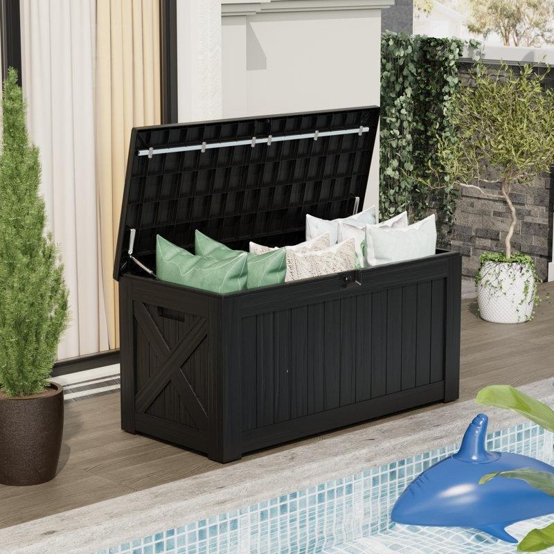Kilitli Suya Dayanıklı Plastik Geniş Hacimli Bahçe Dolabı - 454 L - 163519