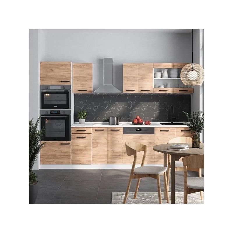 Kırık Beyaz ve Beyaz Country Tarzı Mutfak Modeli - 300 cm - 186391