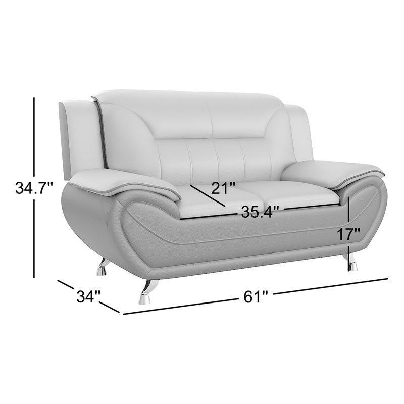 Kırmızı Siyah Suni Deri Kırlentli İkili Koltuk - 155 cm - 208144