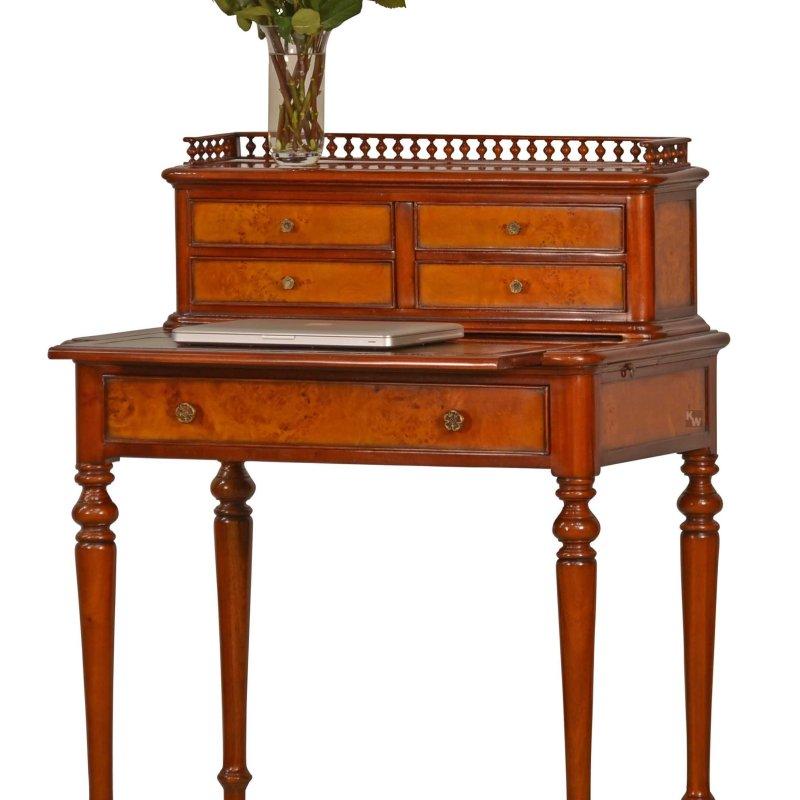 Kök Ahşap Sekreter Vintage Çalışma Masası - 235097