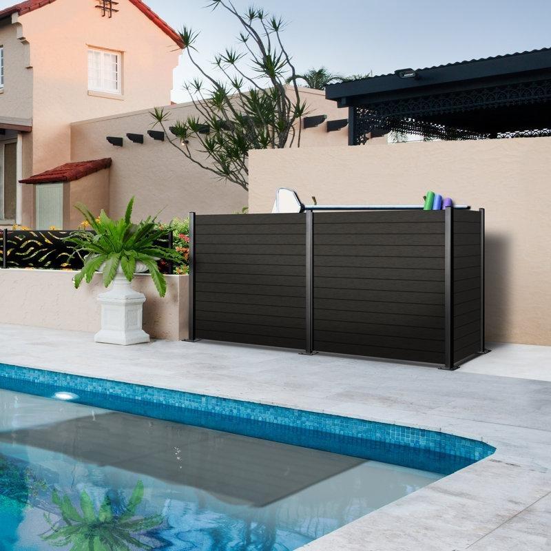 Kompozit Geçmeli UV Korumalı Bahçe Paravanı - 183 cm 4lü Set - 172862