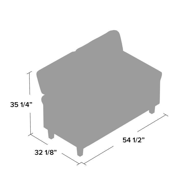 Koyu Gri Keten Kapitoneli İkili Koltuk - 139 cm - 206885
