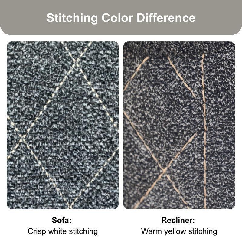 Koyu Gri Şönil Kumaş Elektrikli Mekanizmalı Orta Konsollu USB Portlu Koltuk Takımı - 190950