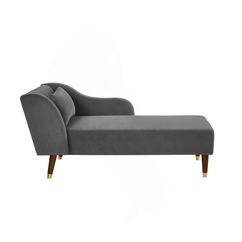 Krem Kadife Gold Detaylı Masif Ahşap Bacaklı Yataklı Josephine Koltuk - 70x149 cm - 190610