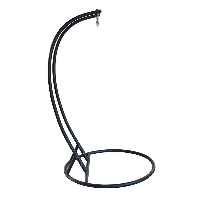 Krem Metal Hasır Çift Kişilik Ayaklı Balkon Salıncağı - 148x120x191 cm - 174346