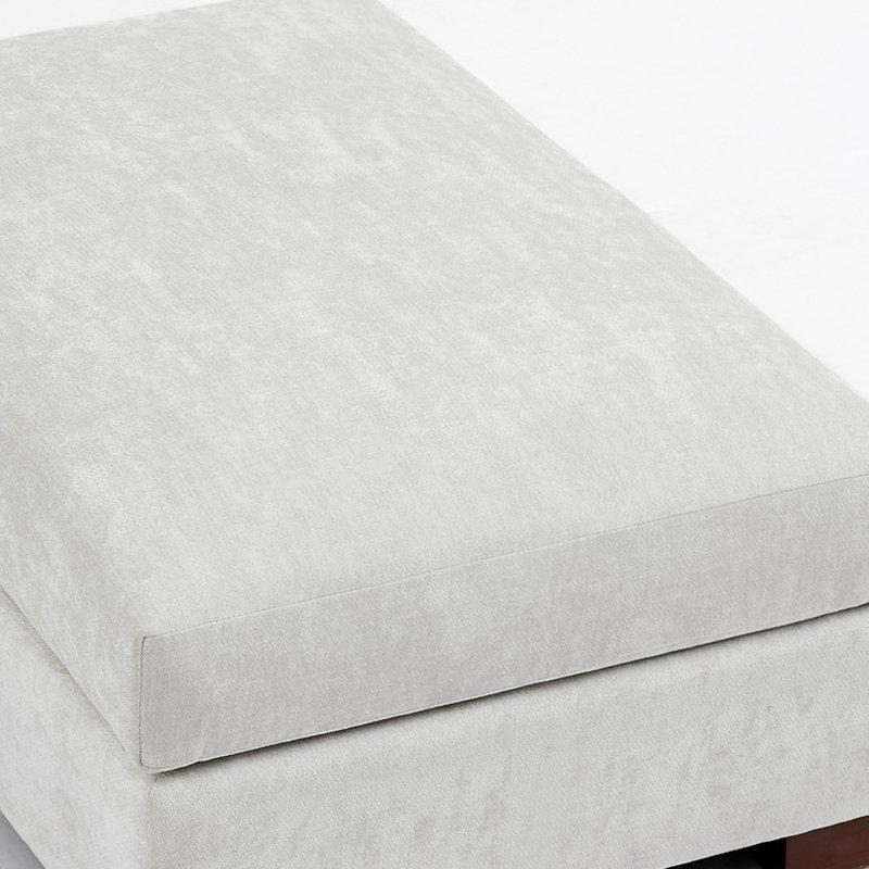 Krem Şönil Kumaş Modüler Ayarlanabilir Başlıklı U Köşe Koltuk Takımı - 298x174 cm - 192588