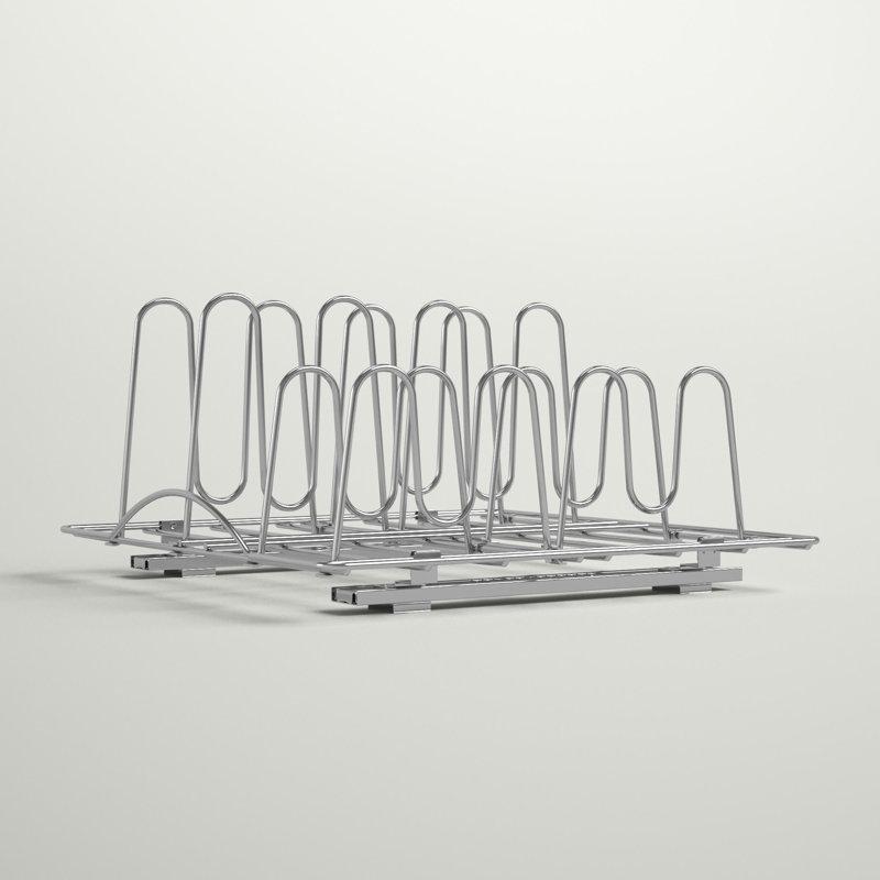 Krom Çelik Ayarlanabilir Bölmeli Sürgülü Dolap İçi Raf - 51 cm - 183734