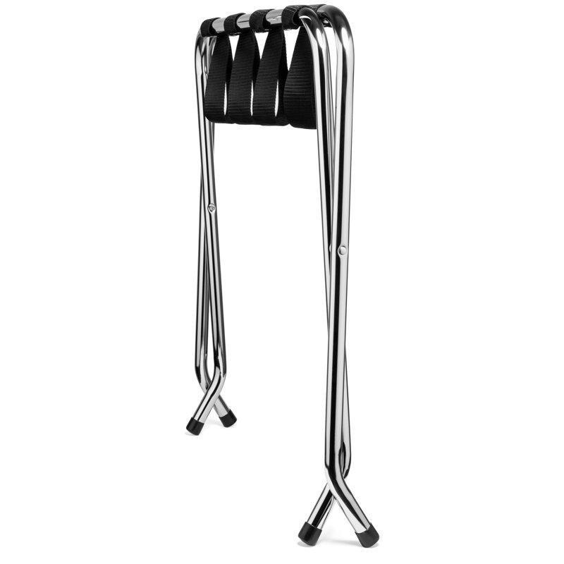 Krom Metal Katlanabilir Valiz Sehpası - 186885