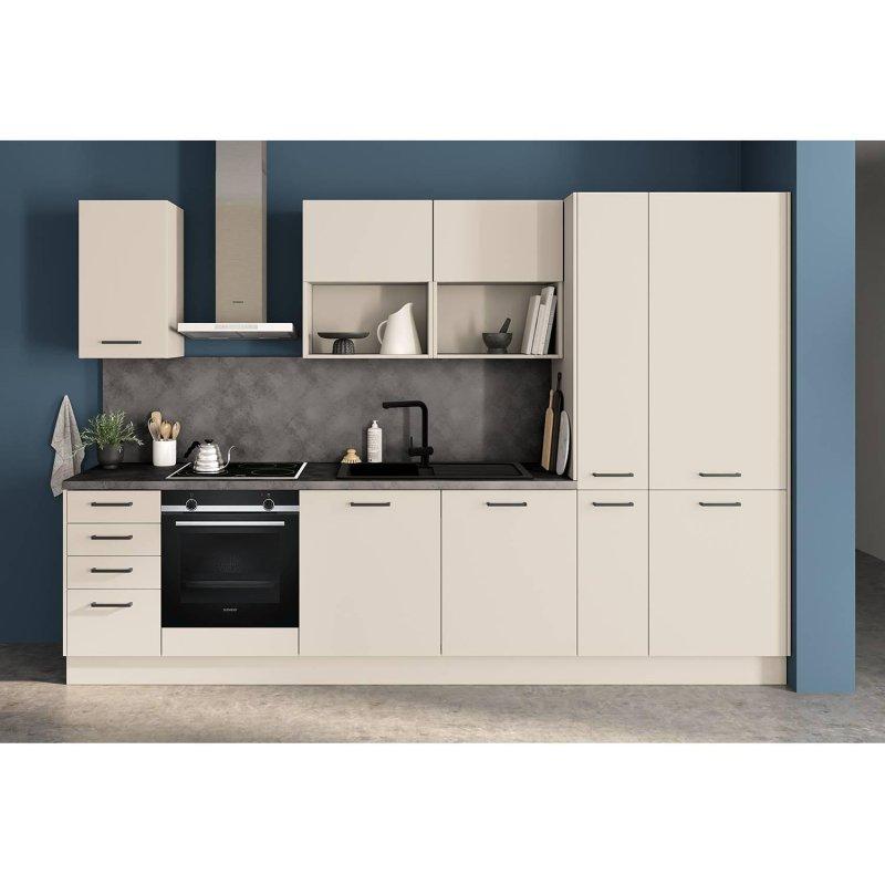 Kum ve Arduvaz Gri Siemens Cihazlı Evyeli Yavaş Kapanır Hazır Mutfak Modeli - 315 cm - 185045