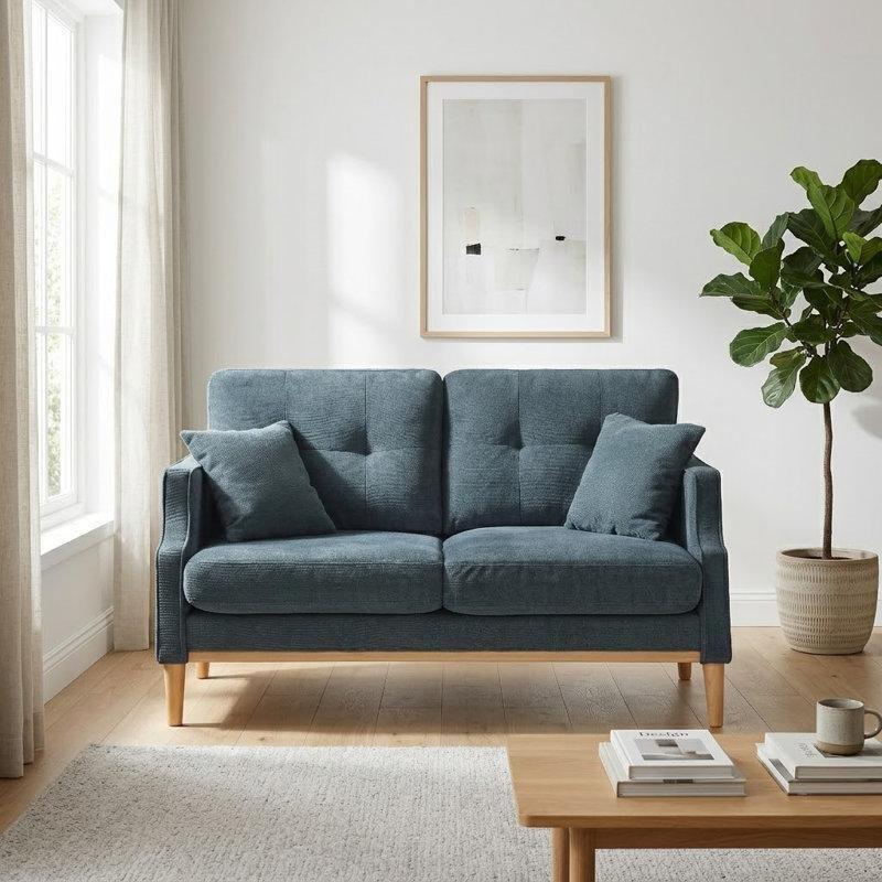 Kumaş USB Girişli İkili Koltuk - 145x89x82 cm - 205542